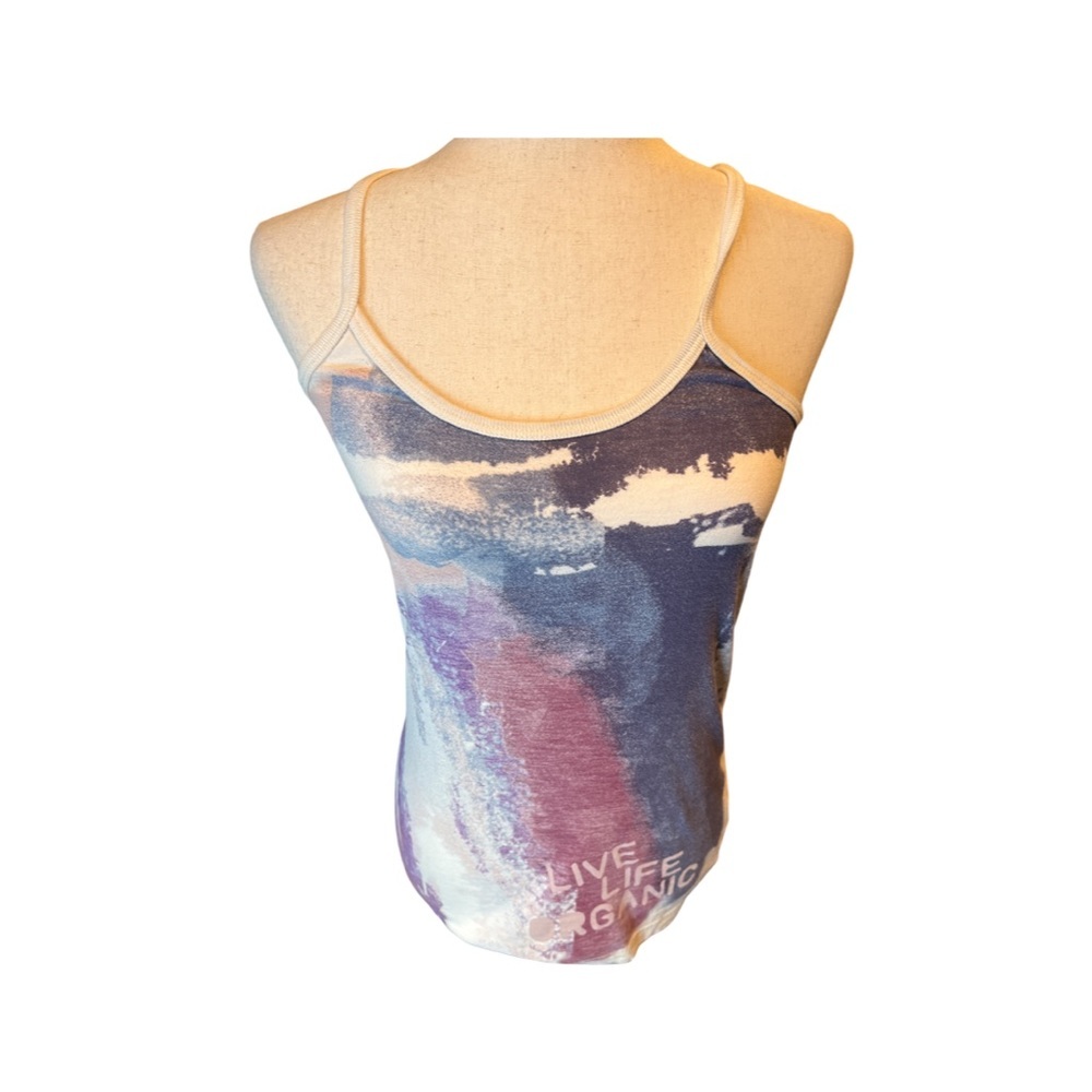 C&C California 100% Organic Cotton Tank Top Small “Live Life Organic” Boho
